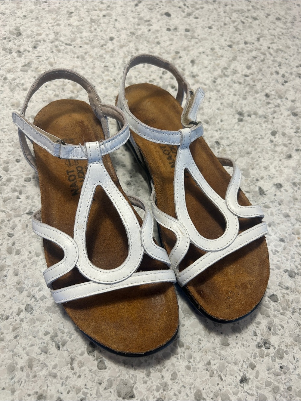 NAOT Women’s Dorith White Sandals size 36